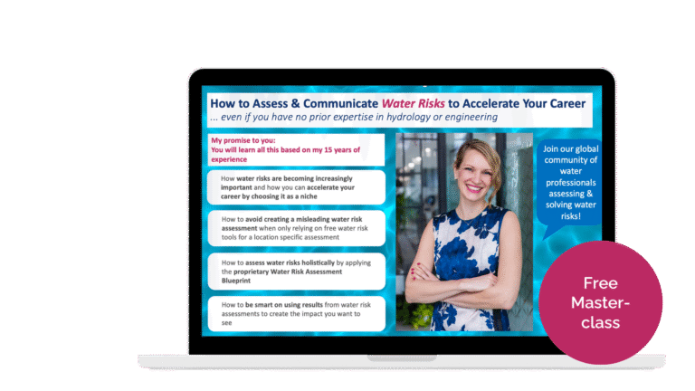 registration for the free masterclass on how to assess and communicate water risks